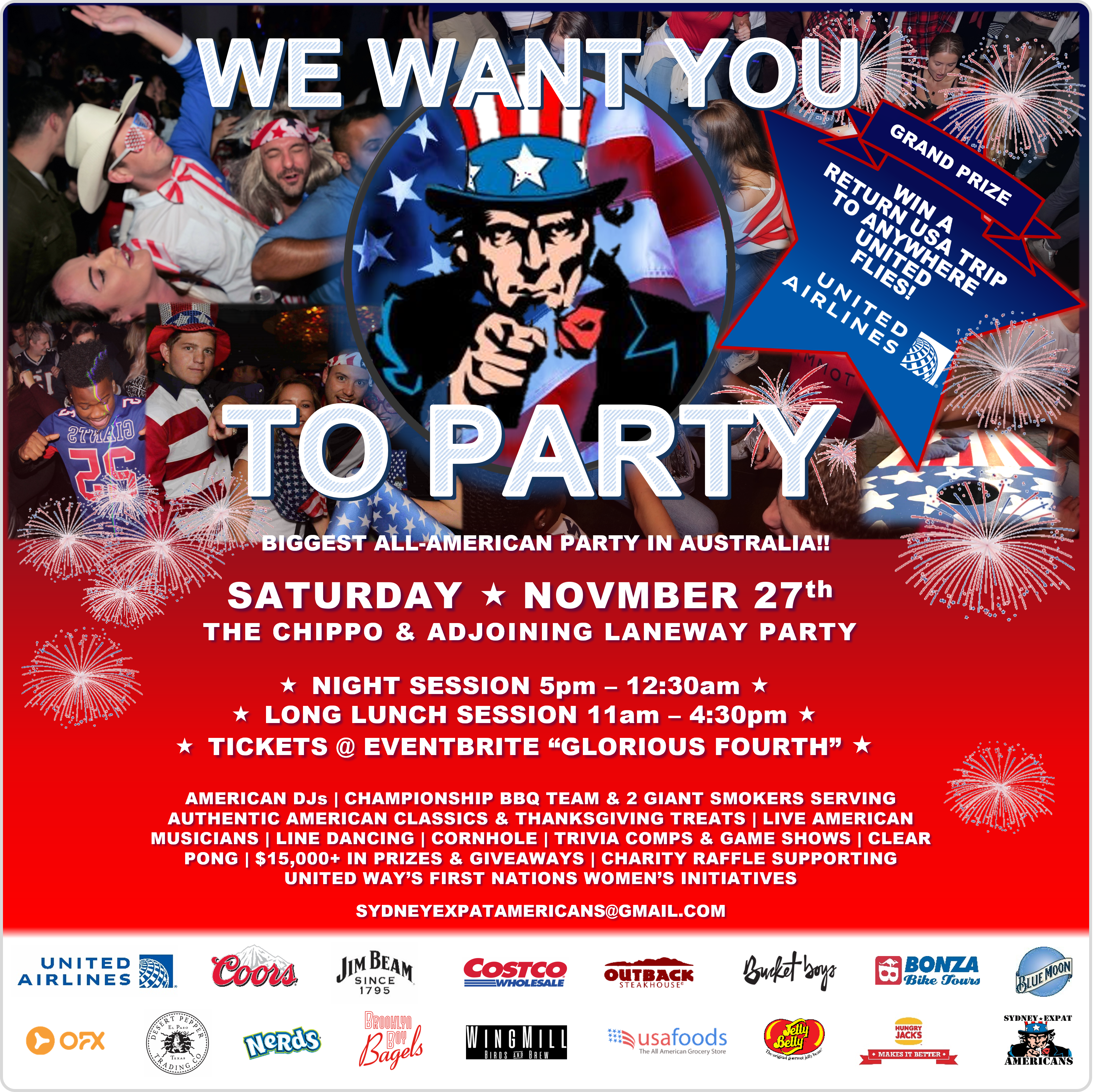 Biggest American Indpendence Day Party in Australia